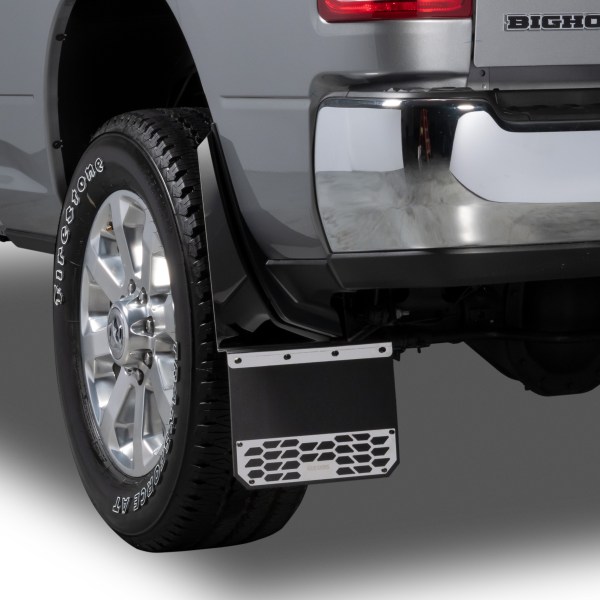 Ram Mud Skin Solid Polished Stainless - Rear