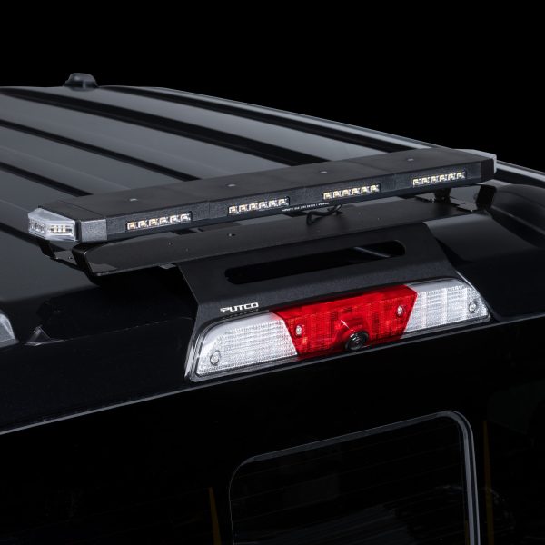 950005&950024&950124 - Putco 24 Hornet Stealth Roof Top Strobe LED  Lightbar With Third Brake Light Mount Bracket Fits Dodge Truck Ram New Body  w/6 Lug Wheels 2019-2024