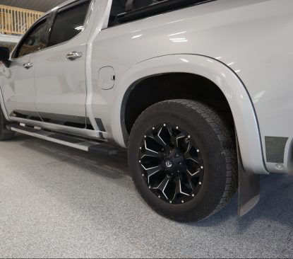 Chevy Bow Tie Logo Rocker Panels - Black Platinum - Chevy Silverado