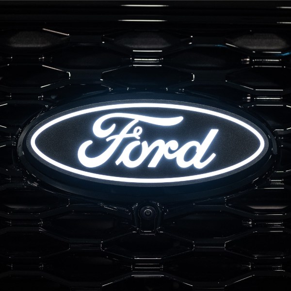 Putco Luminix White Oval LED Grille Emblem Fits Ford Explorer - Close up