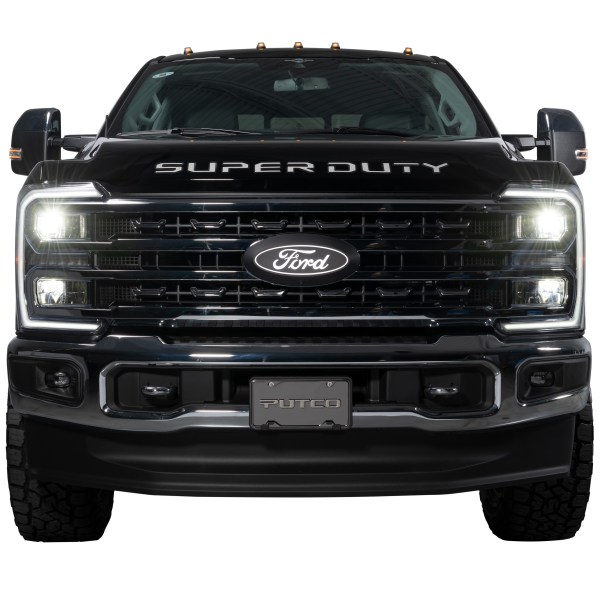 Putco Luminix White Oval LED Emblem - Fits Ford F250 F350 2024