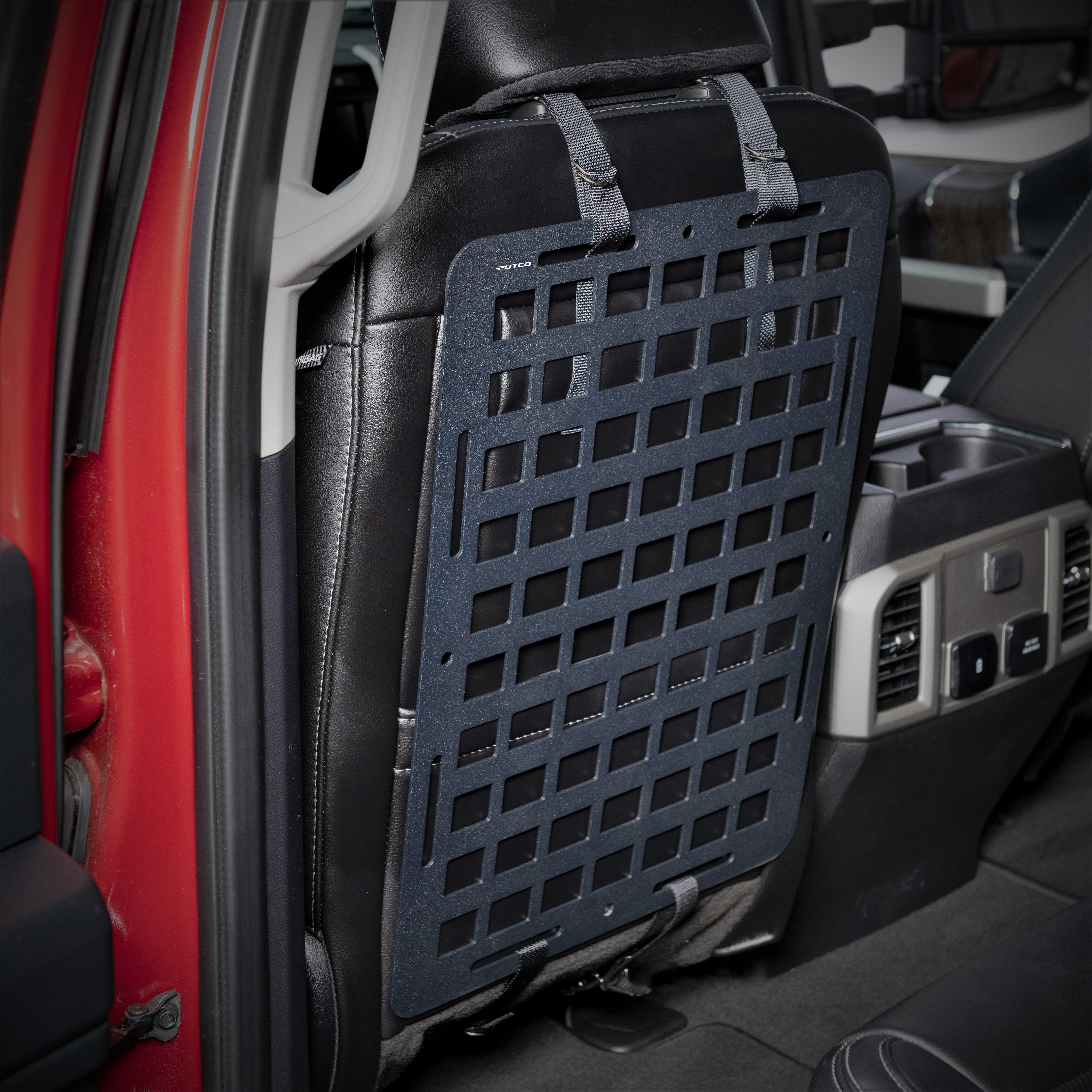 Molle Seat Back Organizer Panel w/ Truck Gun Rack Tactical Seat Cover  Universal