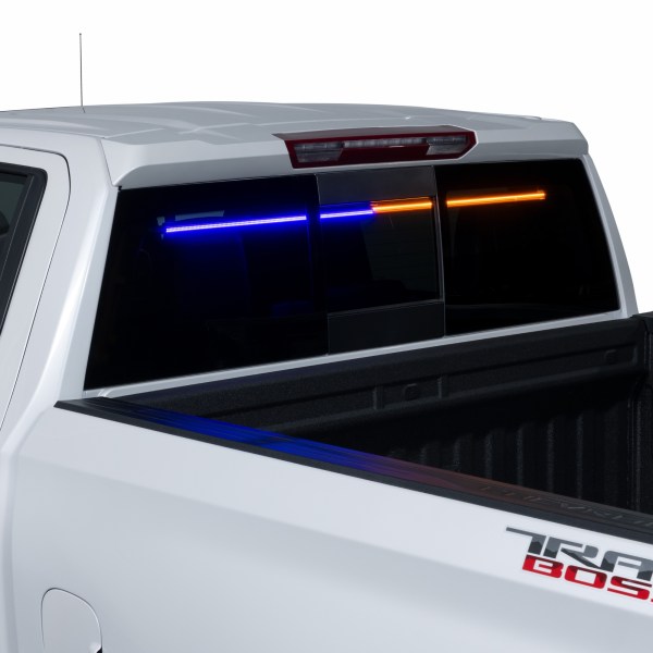 Work Blade Rear Window Mounted LED Strobe Light Bar , offering customizable Amber and Blue strobe modes,