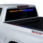 Work Blade Rear Window Mounted LED Strobe Light Bar , offering customizable Amber and Blue strobe modes,