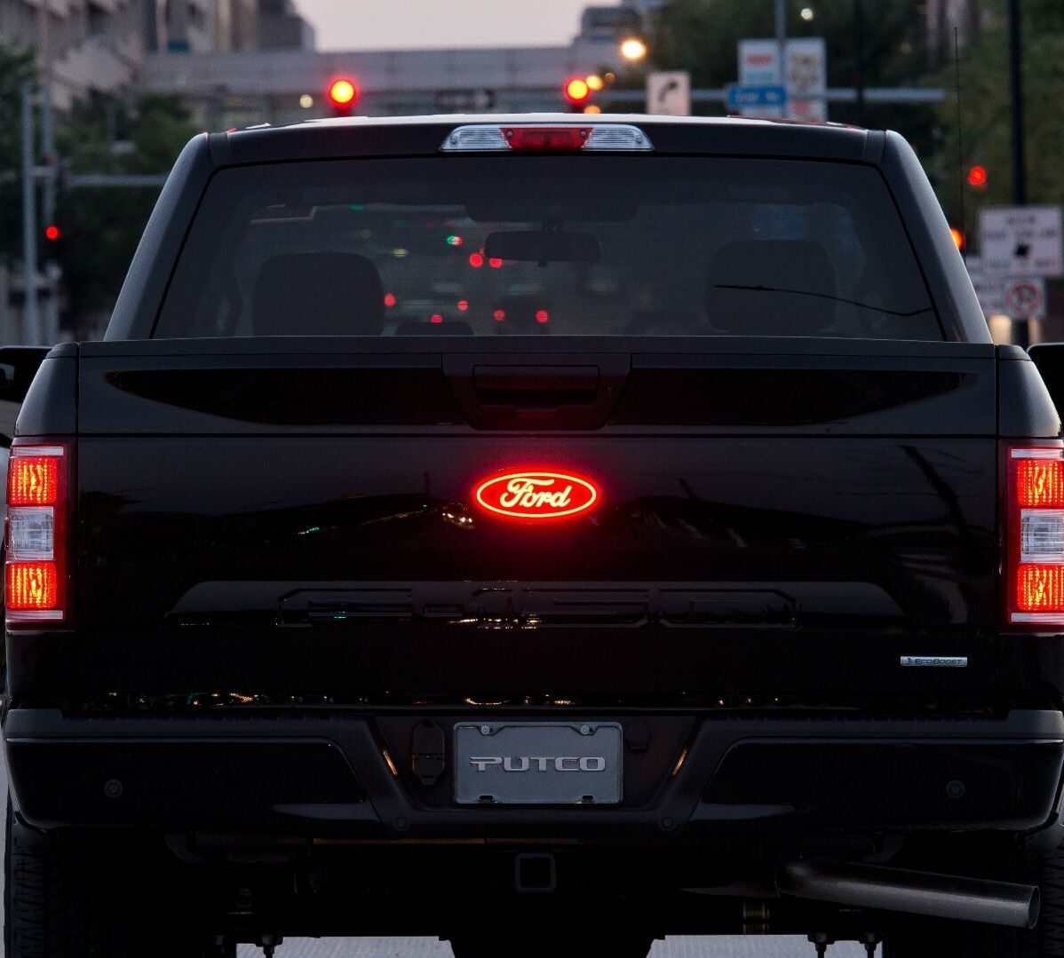 Putco Luminix Red LED Ford Tailgate Emblem (Pat. 11,371,688 B1)